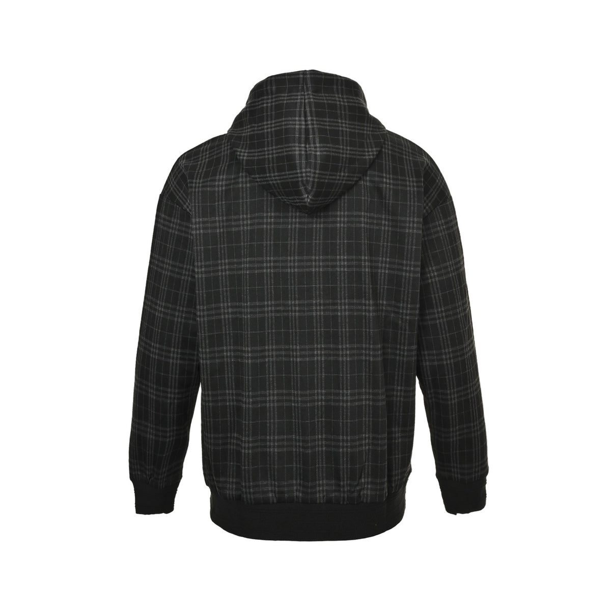 Burberry plaid zipper drawstring hooded jacket