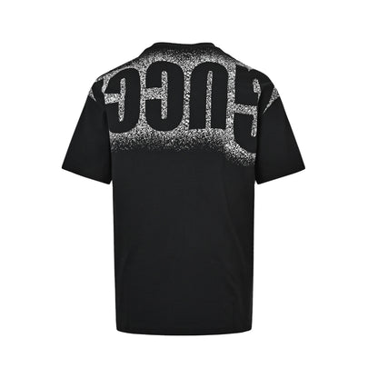 Gucci inkjet large letter printed short sleeves