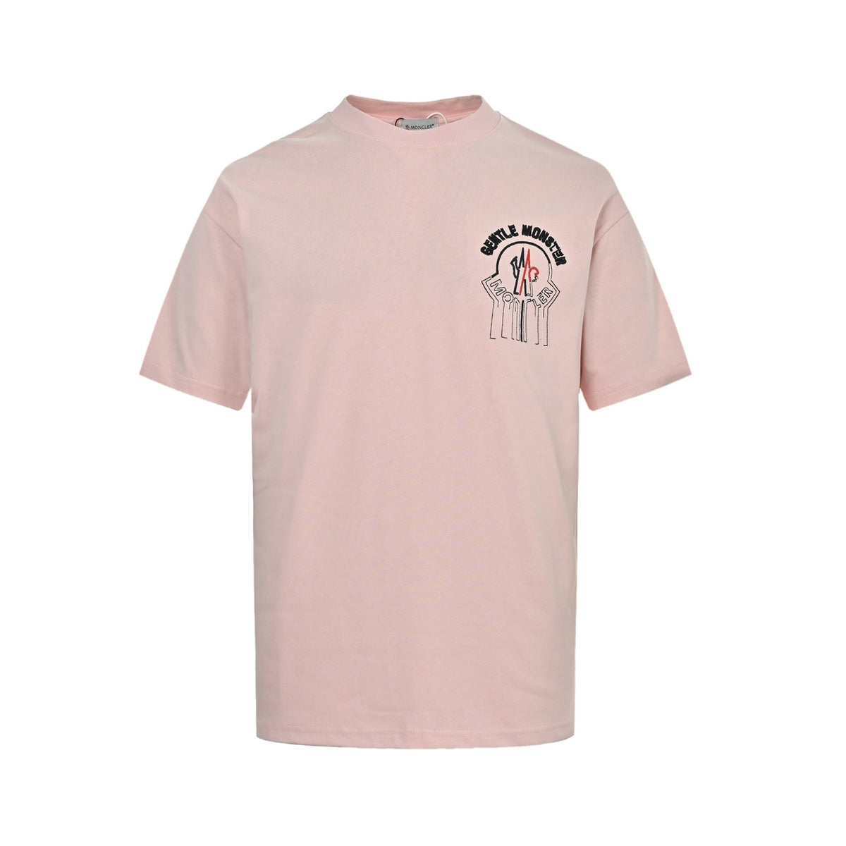 Moncler/Mask 26ss GM joint embroidered logo short sleeves