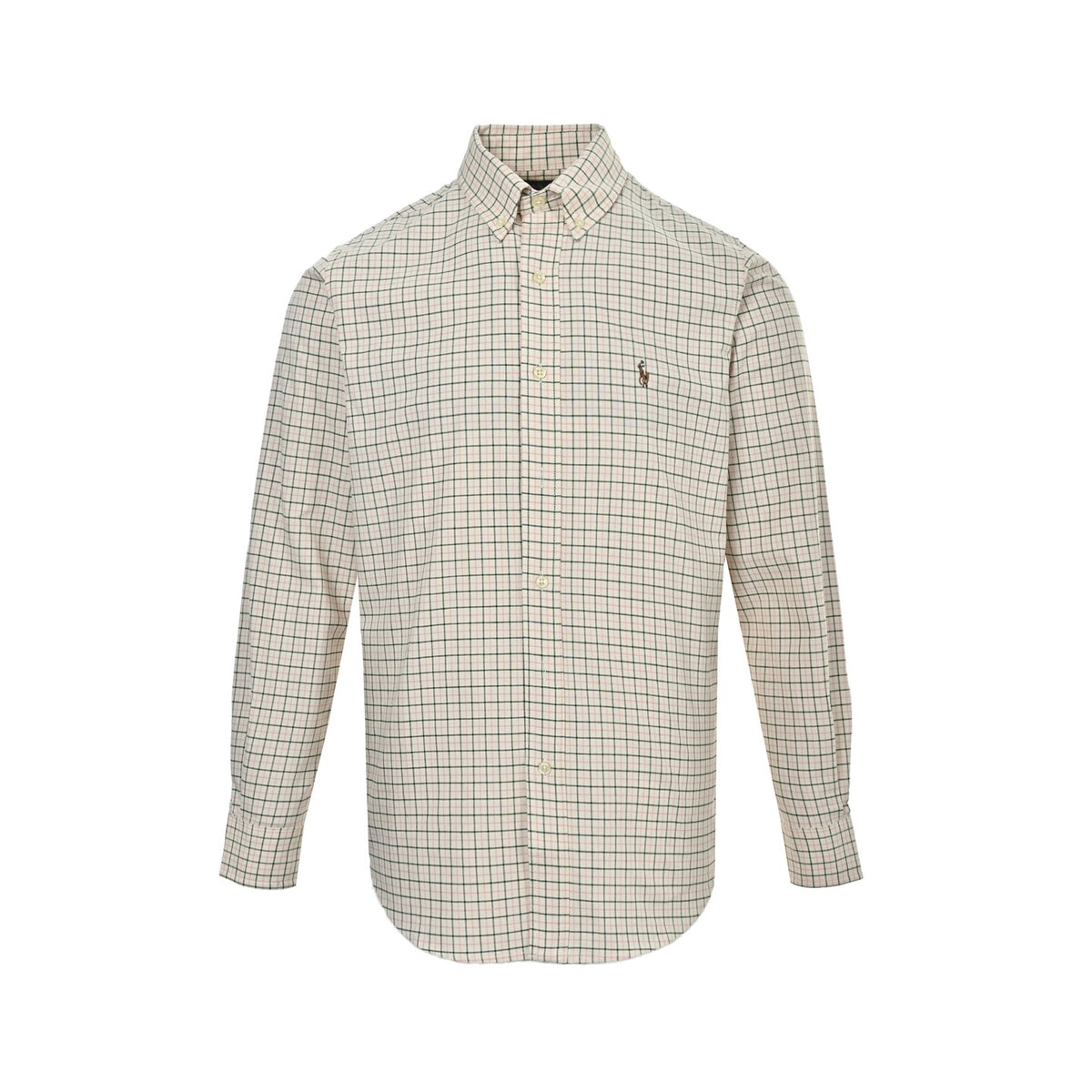 Ralph Lauren colorful logo embroidered plaid shirt