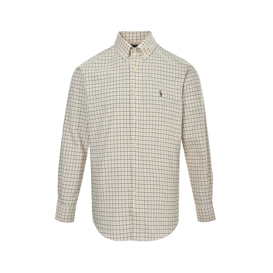 Ralph Lauren colorful logo embroidered plaid shirt