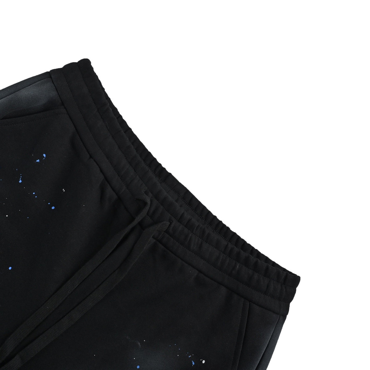 DG/Dolce & Gabbana laminated logo distressed shorts