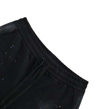 DG/Dolce & Gabbana laminated logo distressed shorts