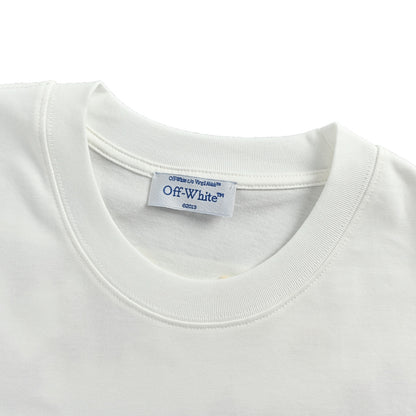 OFF WHITE CO VIRGIL Maple Leaf Flower Arrow Embroidered Short Sleeve