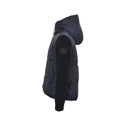 Canada Goose 25Fw armband knitted patchwork hooded down jacket