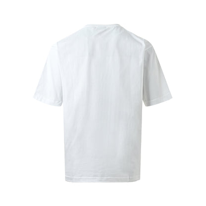 Balenciaga/Balanciaga 26ss green and purple gradient coconut tree print short sleeves