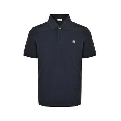 Celine Arc de Triomphe embroidered logo Polo short sleeves