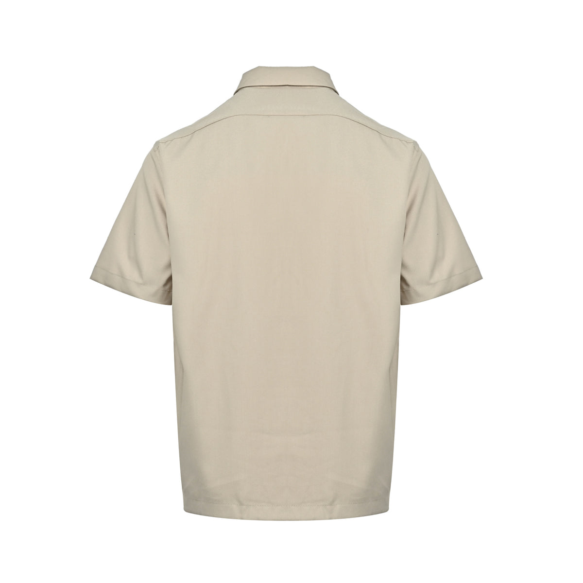 Louis Vuitton pocket leather label silk cotton velvet blend short-sleeved shirt