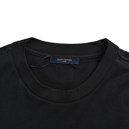 Louis Vuitton 26ss beaded signature letter short sleeves