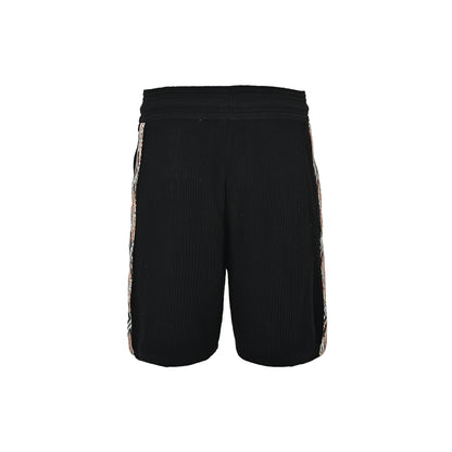 Burberry side fine plaid knitted shorts