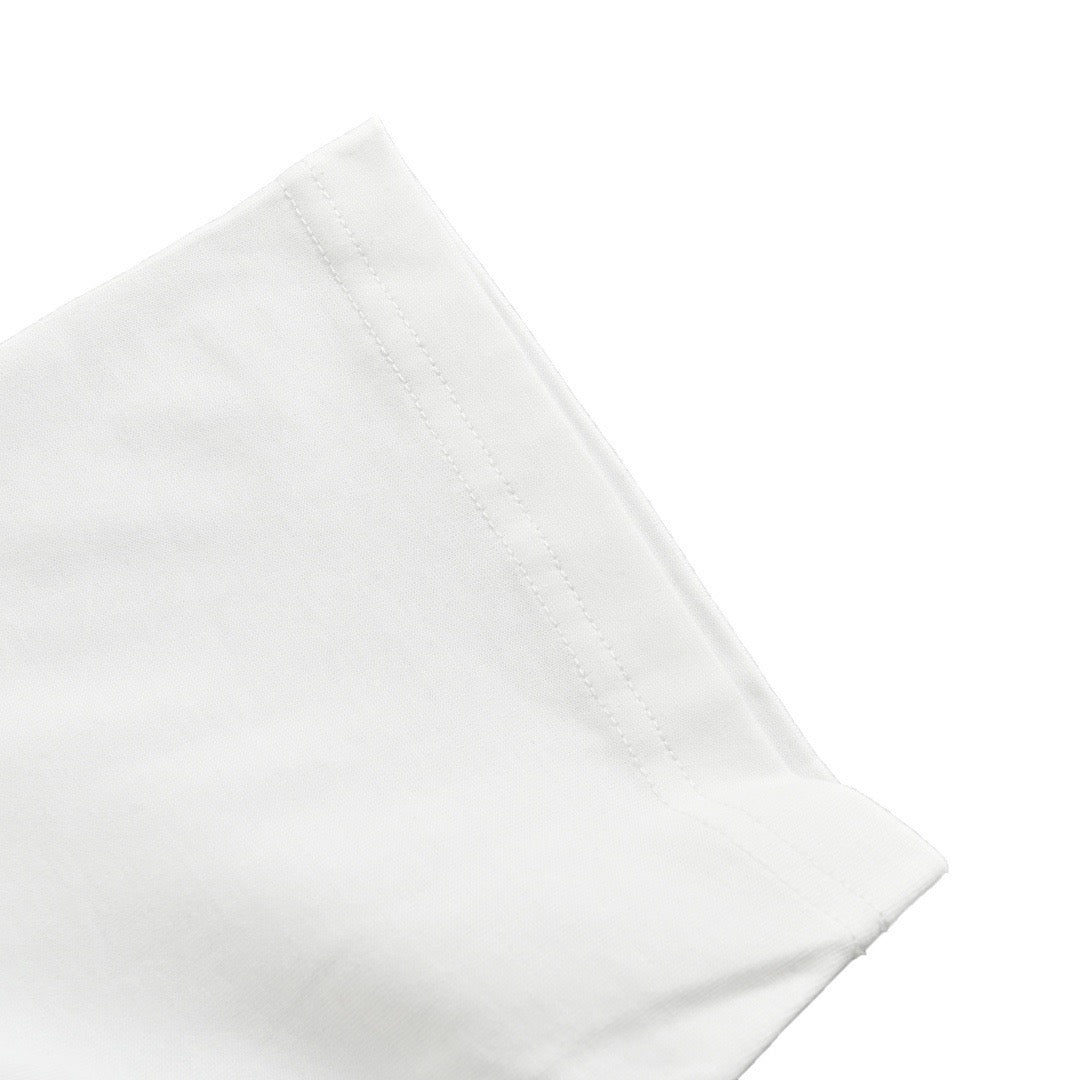 Loewe/Luo Yiwei 24ss embroidered large logo short sleeves