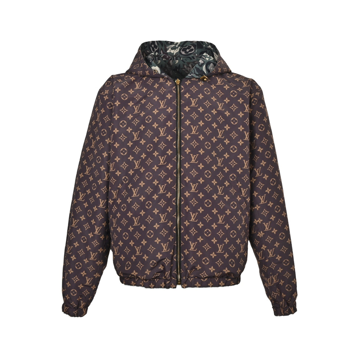 Louis Vuitton & NIGO joint camouflage double-sided hooded jacket