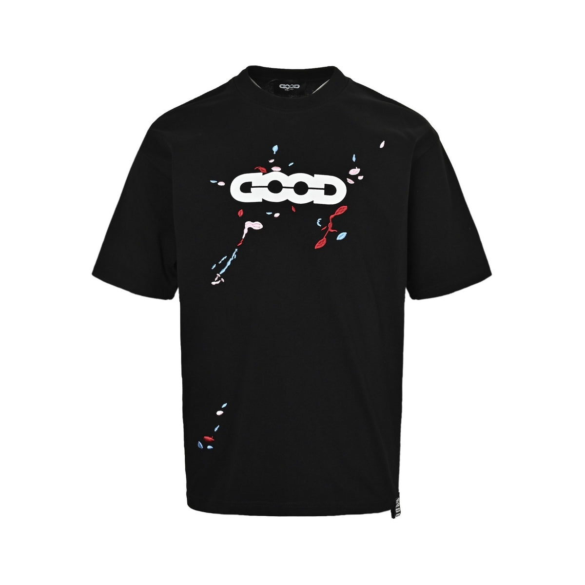GOODBRAND 25ss printed embroidered spray-on short sleeves