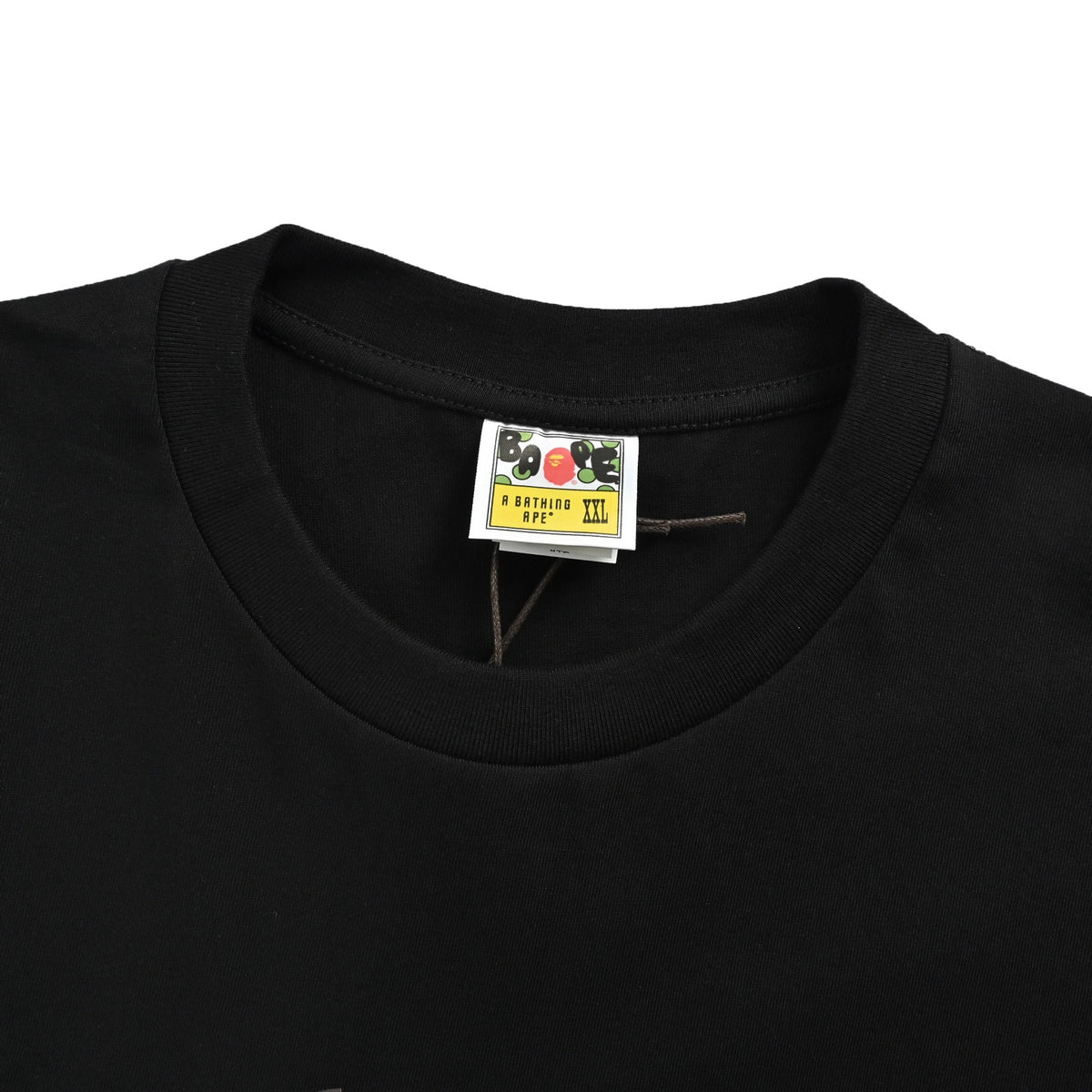 BAPE 26ss Vertical Strips Contrast Color Camouflage Ape Head Print Short Sleeves