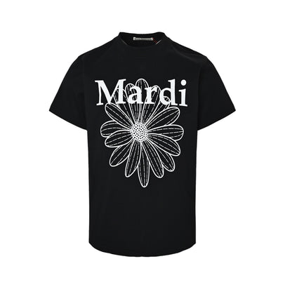 Mardi Mercredi single floral basic printed loose short sleeves