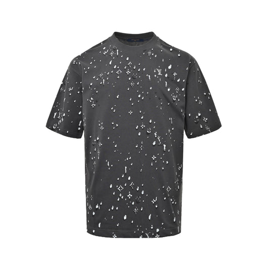 Louis Vuitton 26ss 3D presbyopia water drop print short sleeves