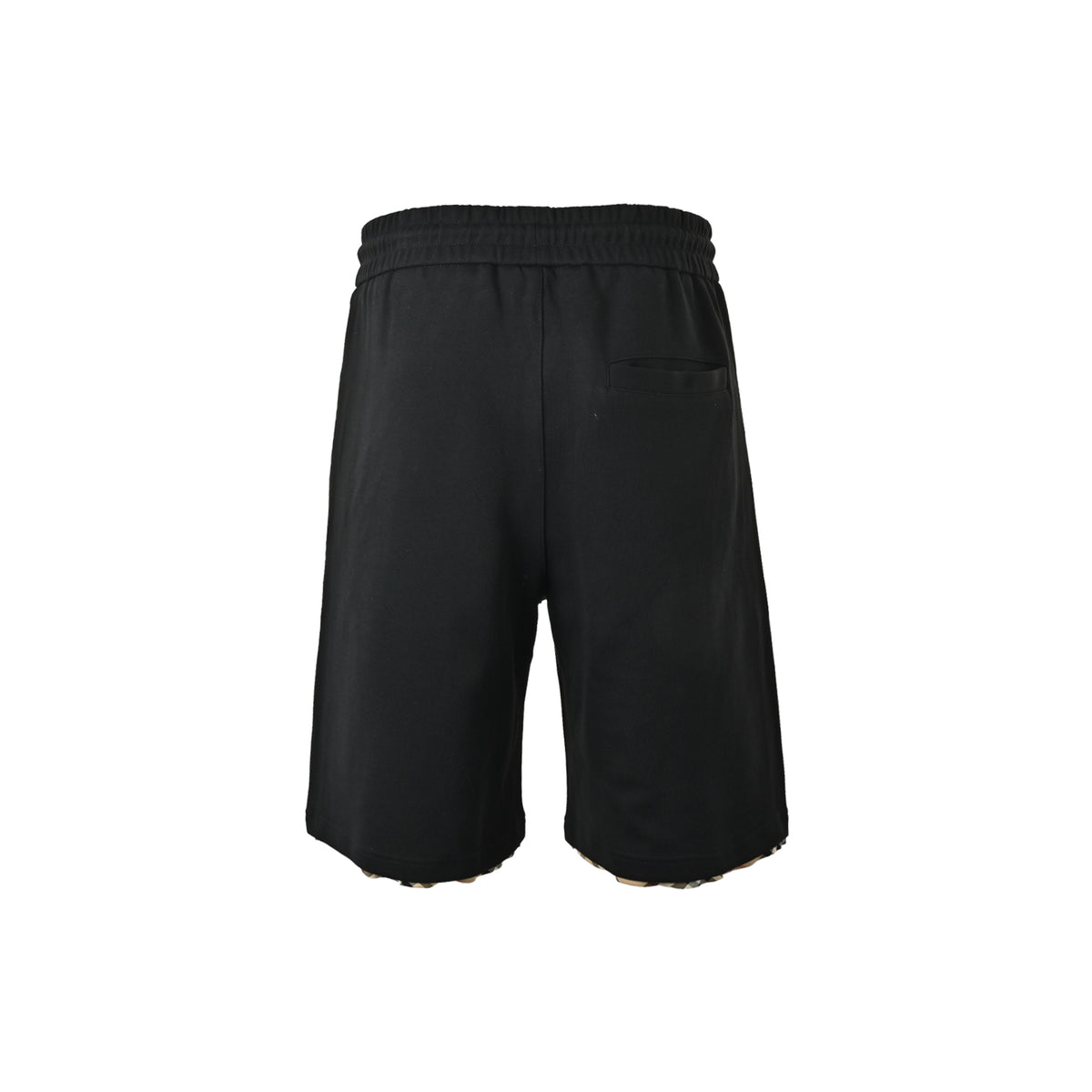 Burberry plaid trim war horse embroidered shorts