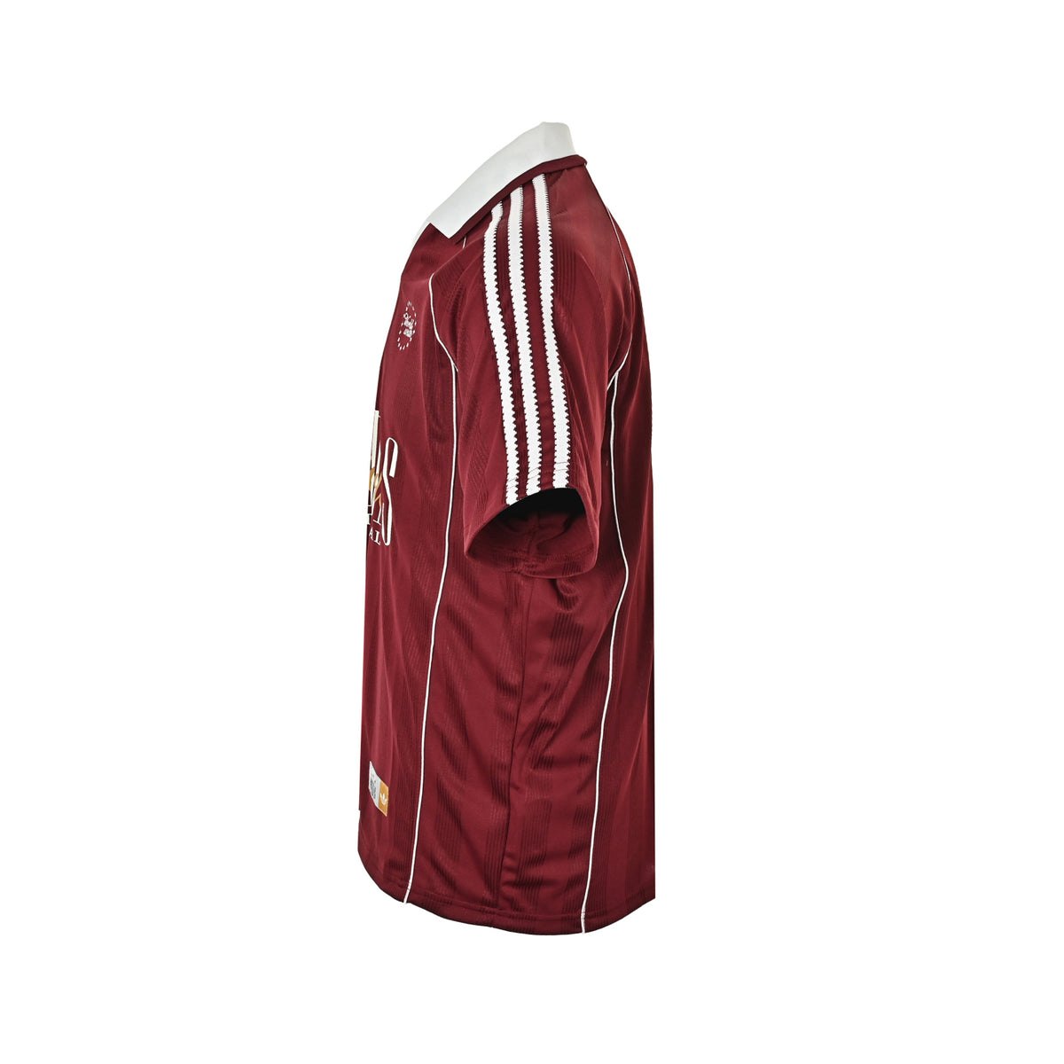 Adidas three-bar webbing striped retro lapel short sleeves