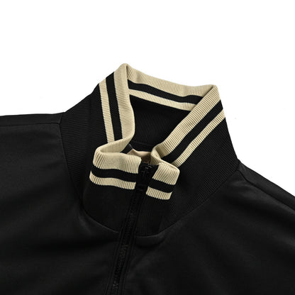 Gucci 24Fw hollow double G embroidered half-zip school uniform suit jacket