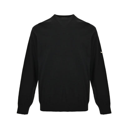 Balenciaga/Balanciaga 25Fw metal nameplate wool crew neck sweater