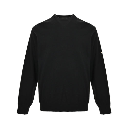 Balenciaga/Balanciaga 25Fw metal nameplate wool crew neck sweater