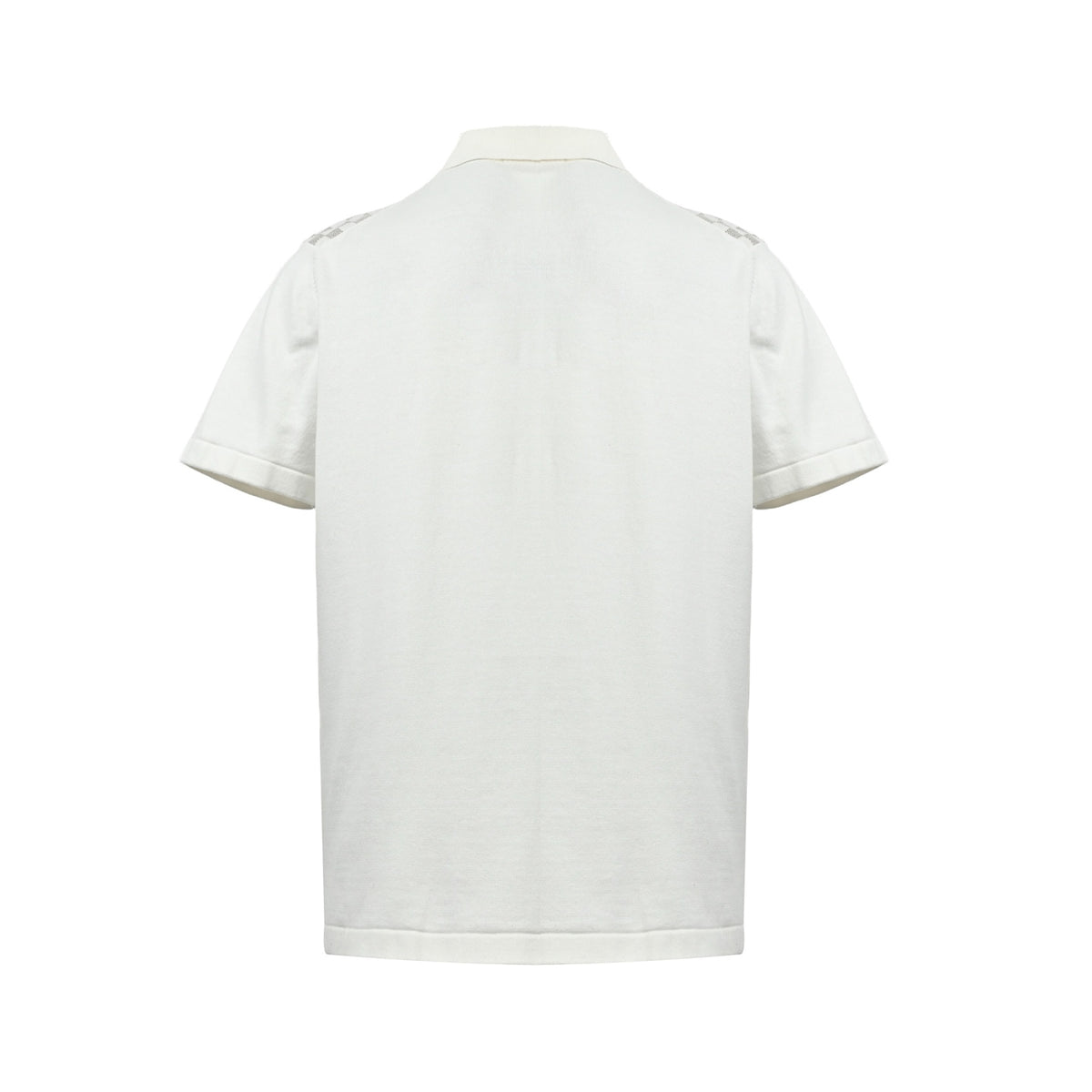 Louis Vuitton plaid jacquard knitted short-sleeved shirt