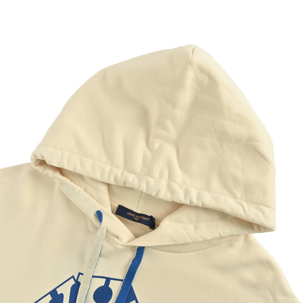 Louis Vuitton 25Fw three-dimensional floral letter print hooded sweatshirt