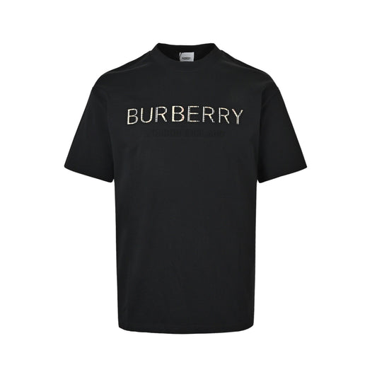 Burberry plaid embossed letter short sleeves