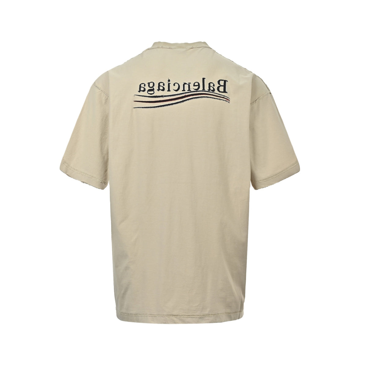 Balenciaga 25ss flip double-sided Coke embroidered short sleeves