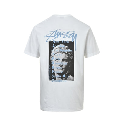 Stussy retro sculpture printed short sleeves