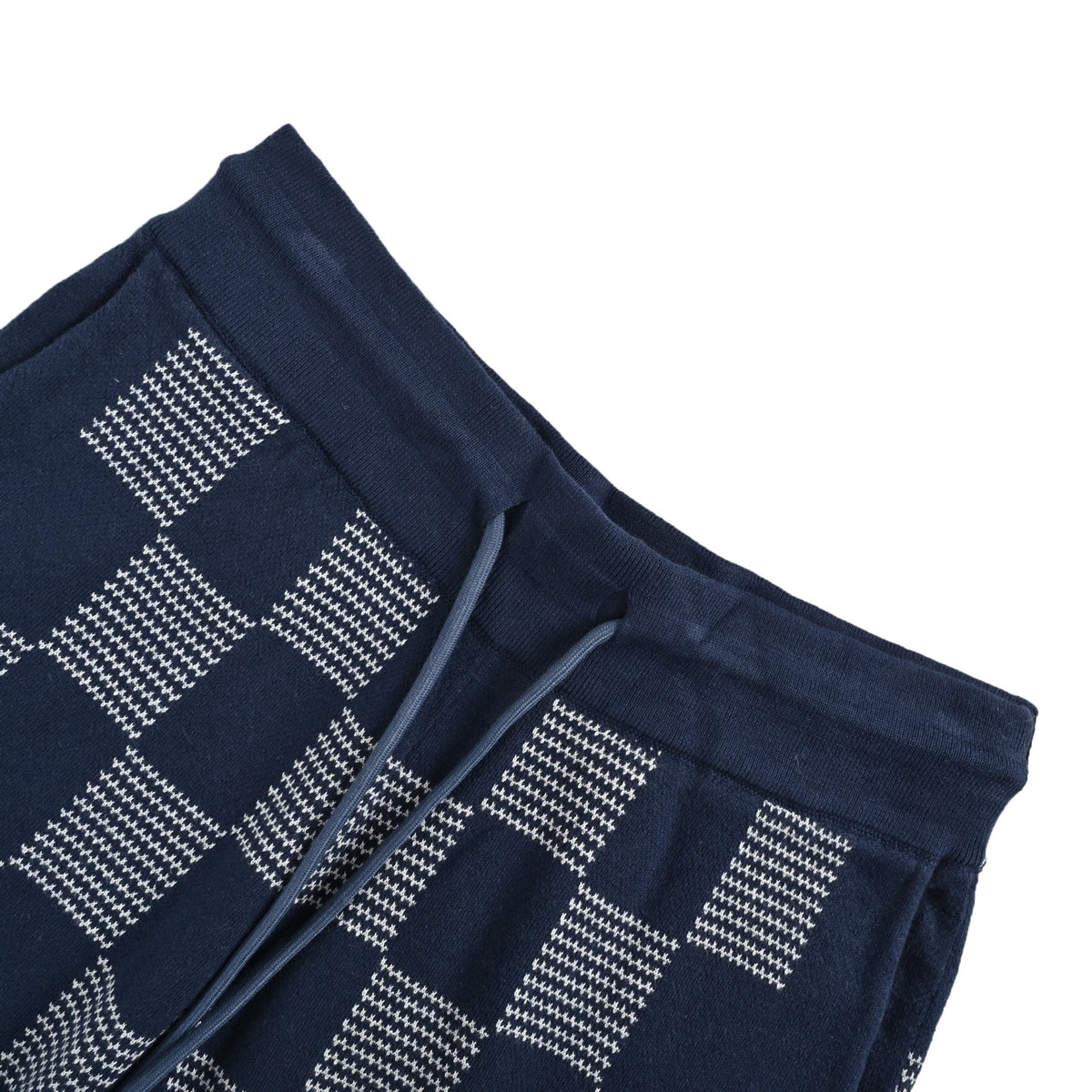 Louis Vuitton 26ss checkerboard jacquard knitted shorts
