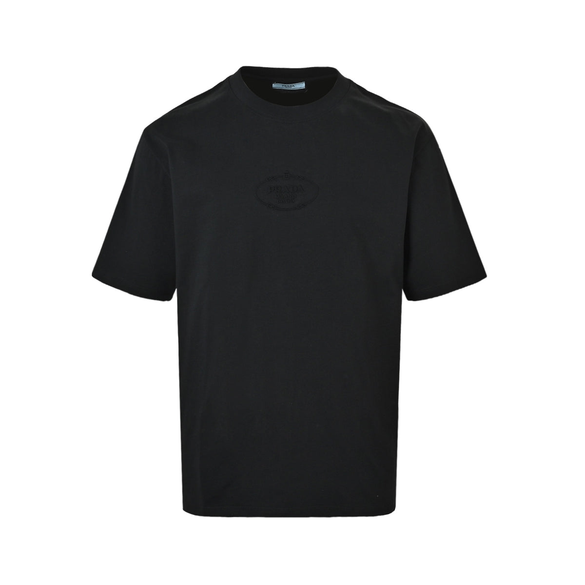 Prada short sleeves with embossed logo on the chest