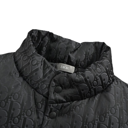 Dior 25Fw new fabric old flower jacquard down vest