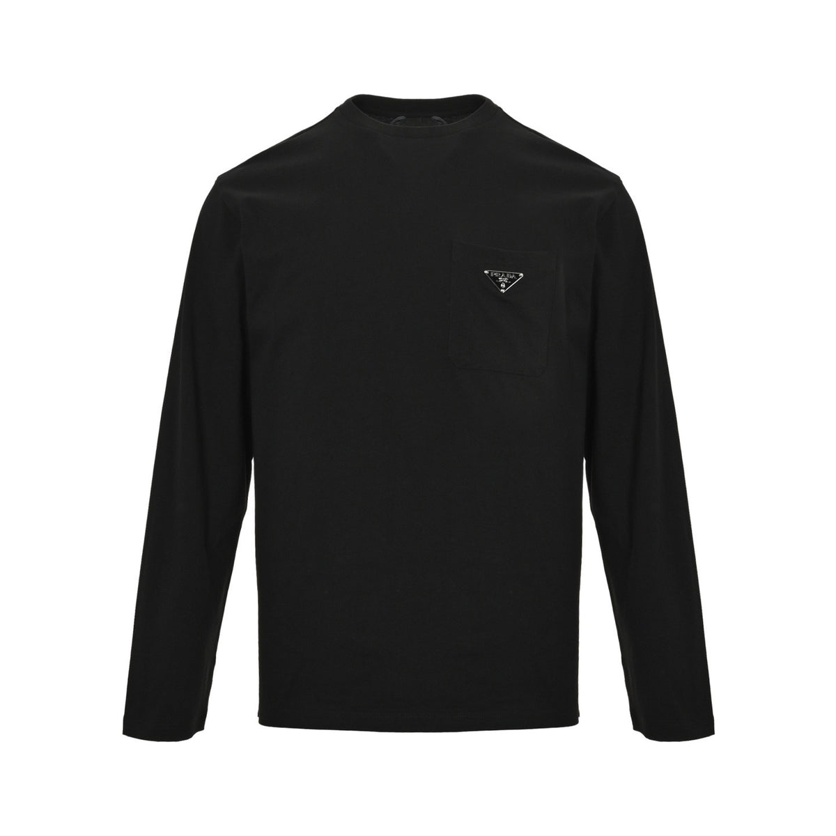 Prada 25Fw pocket triangle logo long-sleeved T-shirt