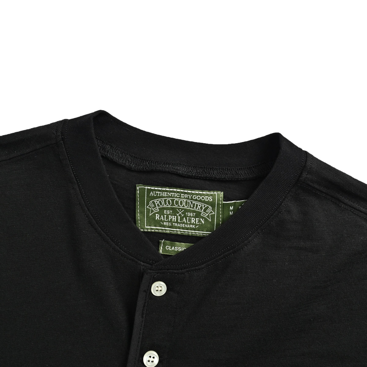 Ralph Lauren pony mark Henry collar long-sleeved T-shirt