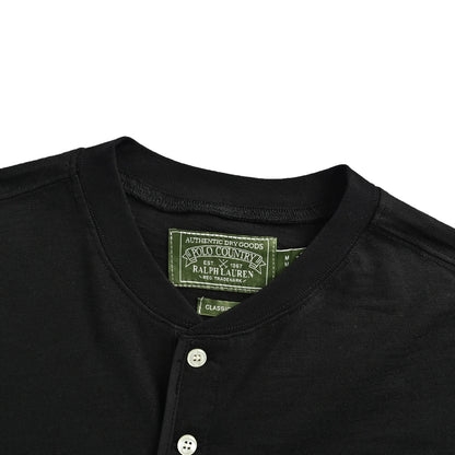 Ralph Lauren pony mark Henry collar long-sleeved T-shirt