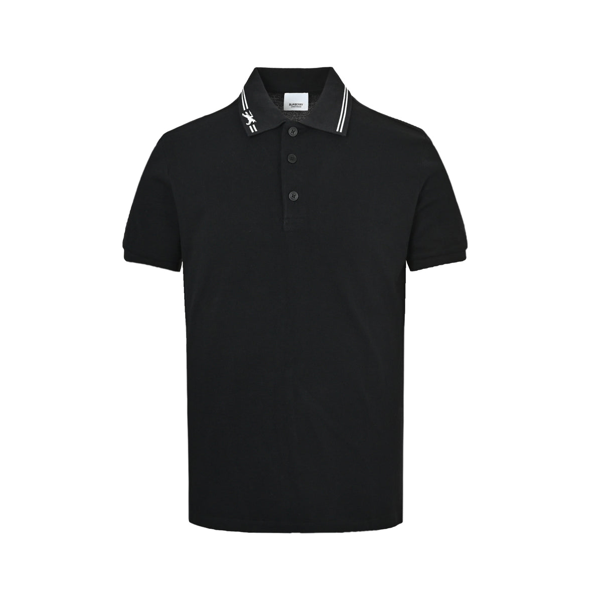 Burberry classic neckline war horse embroidered Polo short sleeves