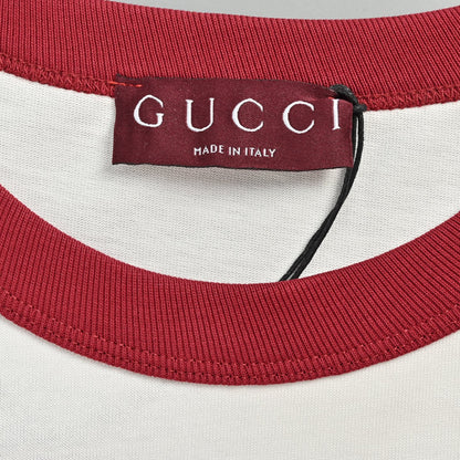 Gucci 1921 logo embroidered short sleeves