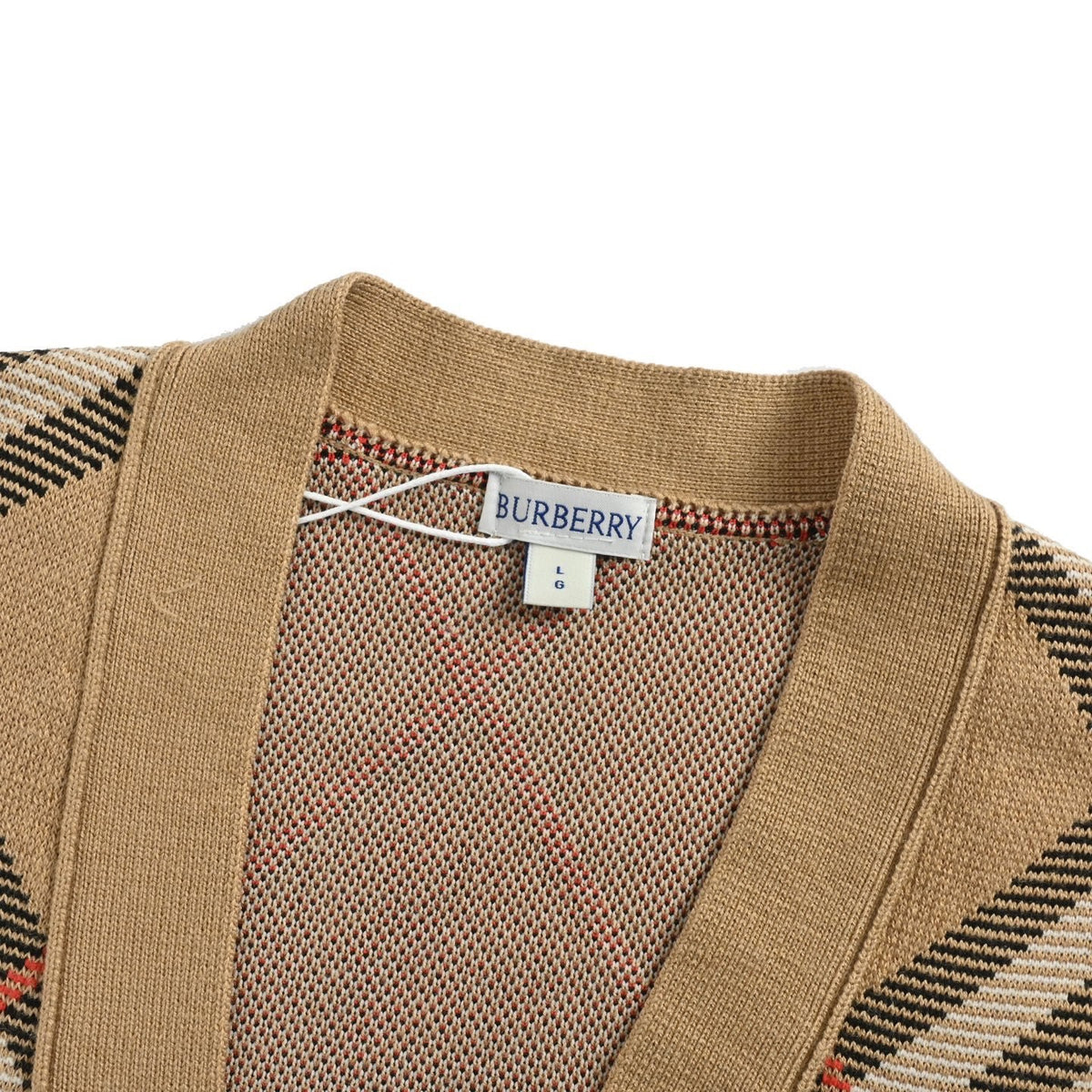 Burberry 24Fw twill knitted cardigan sweater
