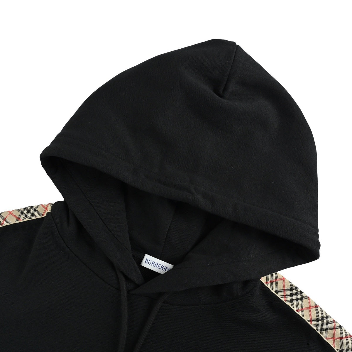 Burberry 25Fw war horse small label embroidered webbing hooded sweatshirt