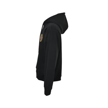 Balenciaga 25Fw badge embroidered hooded sweatshirt