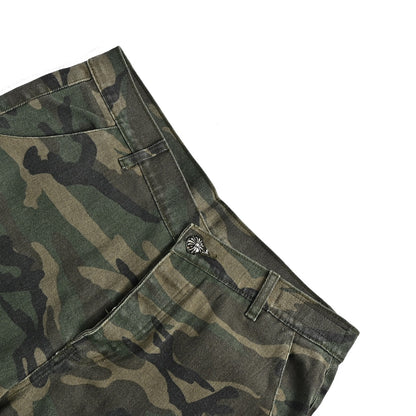 Chrome Hearts/Cro Heart city limited camouflage denim shorts