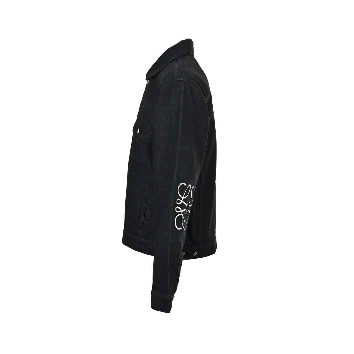Loewe/Luo Yiwei Anagram burnt flower hollow logo suit denim jacket