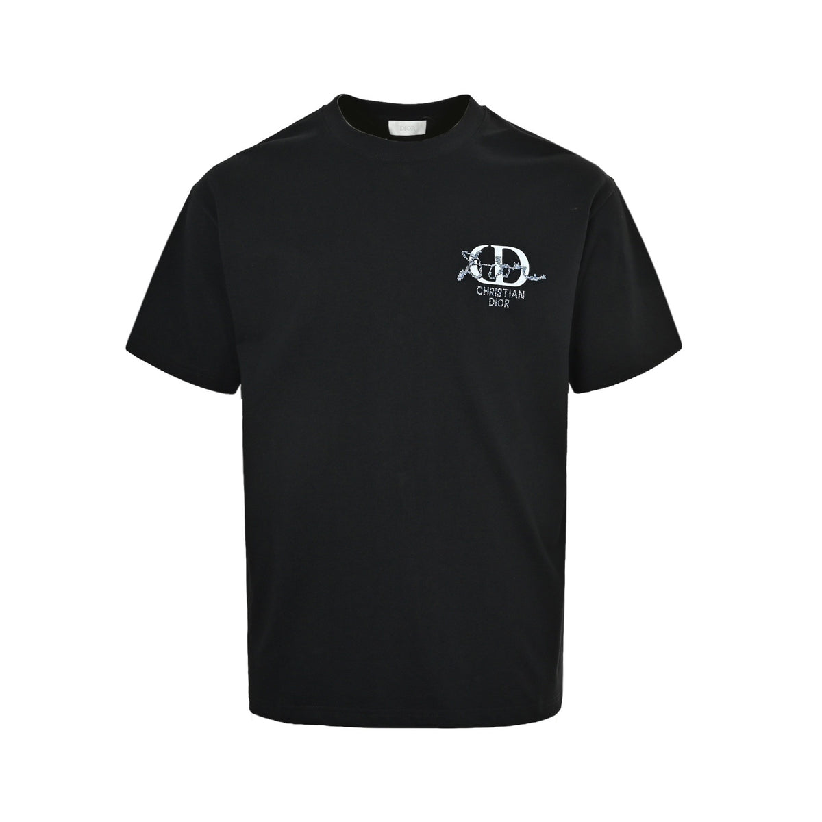 Dior 26ss hot diamond reflective letter short sleeves