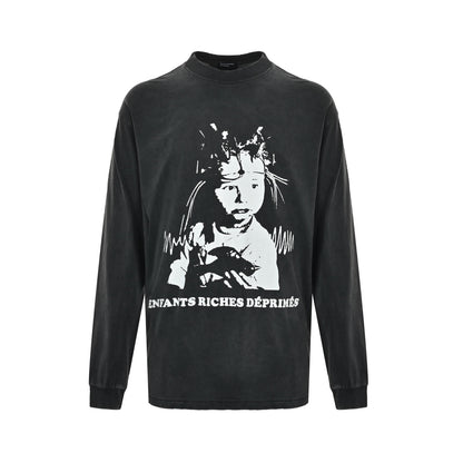 Enfants Riches Déprimés Melancholy Rich Second Generation Kids King printed long-sleeved T-shirt
