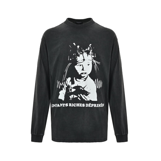 Enfants Riches Déprimés Melancholy Rich Second Generation Kids King printed long-sleeved T-shirt