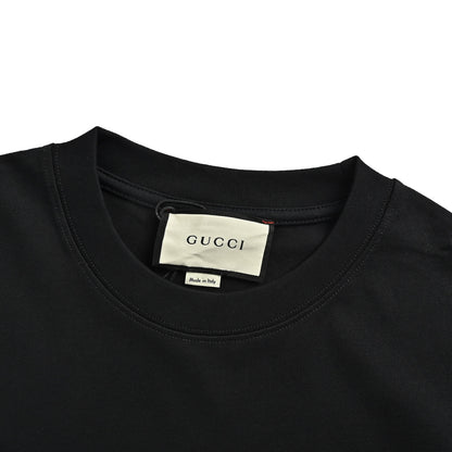 Gucci inkjet large letter printed short sleeves