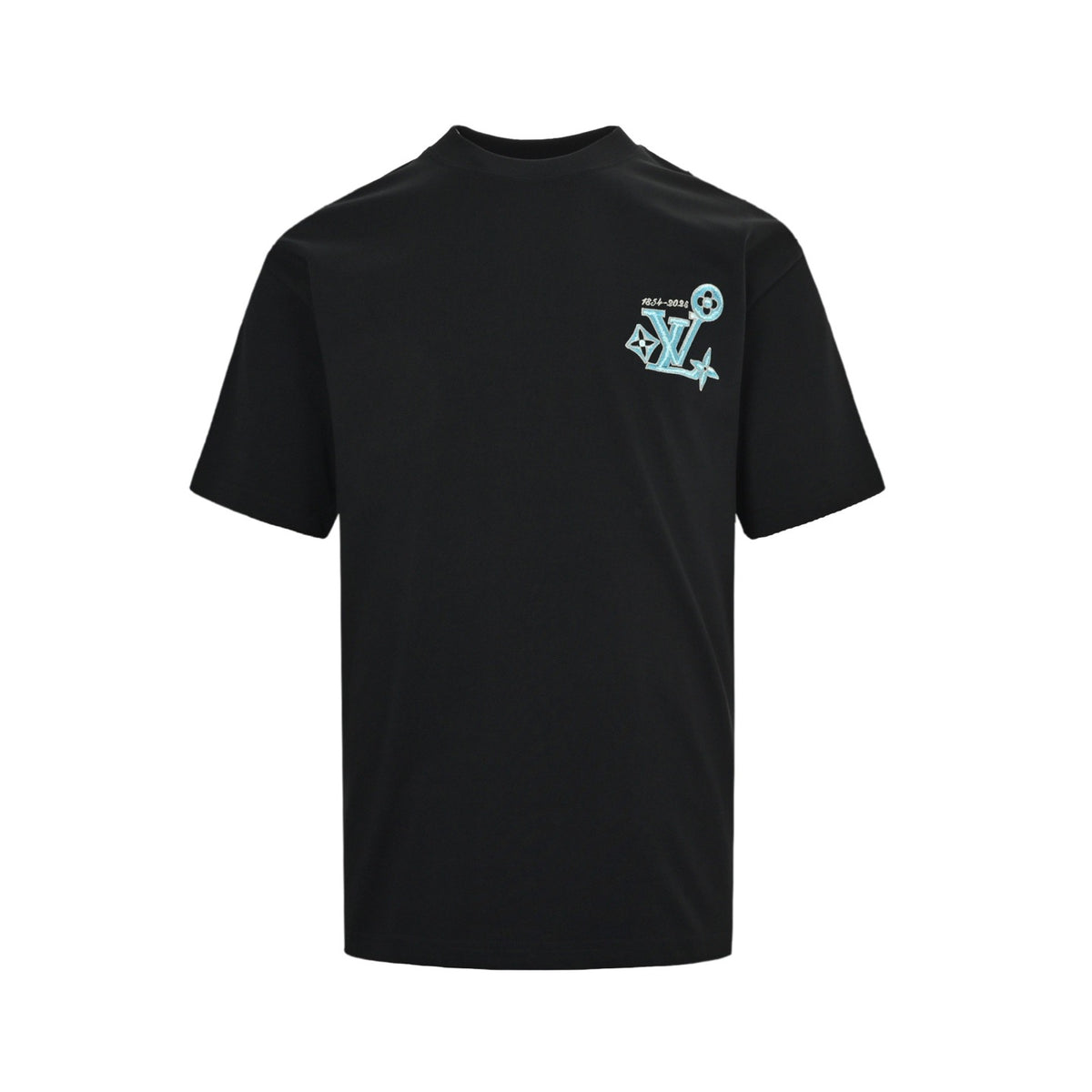 Louis Vuitton 26ss short sleeves with front and rear letter logo embroidery