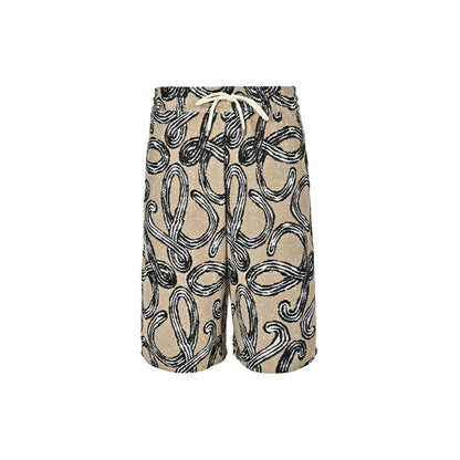 Loewe/Luoyiwei terry jacquard drawstring shorts