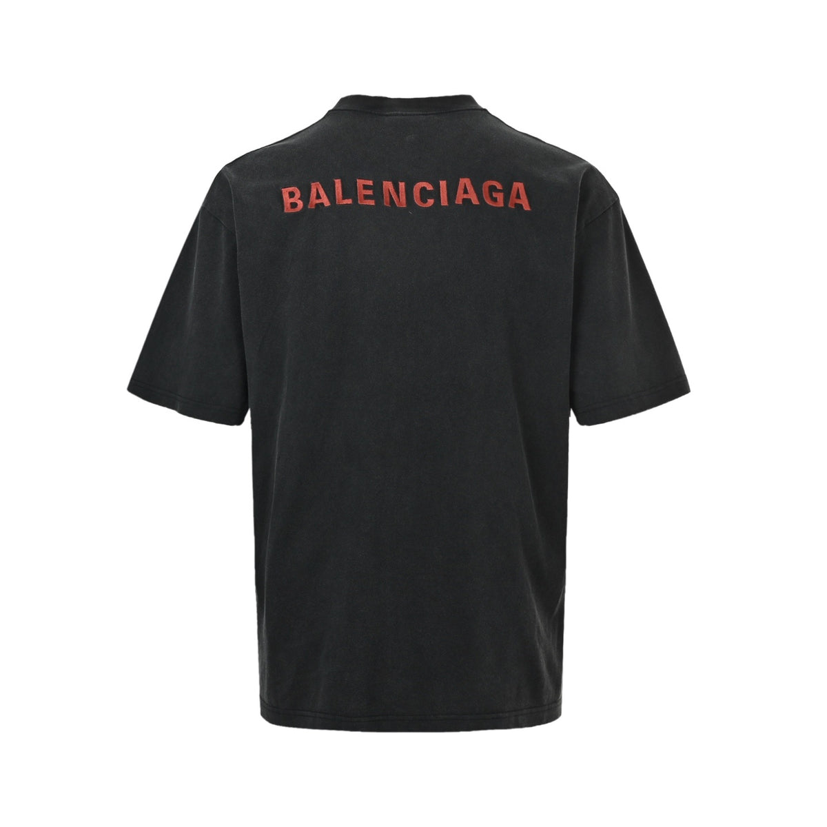 Balenciaga short sleeves with embroidered letters on the front and back